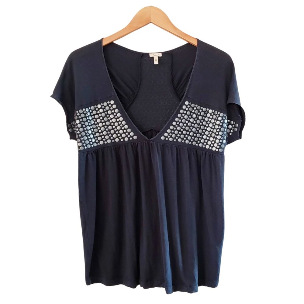 🆓 Flounce Empire Waist Jersey Blouse - Size S